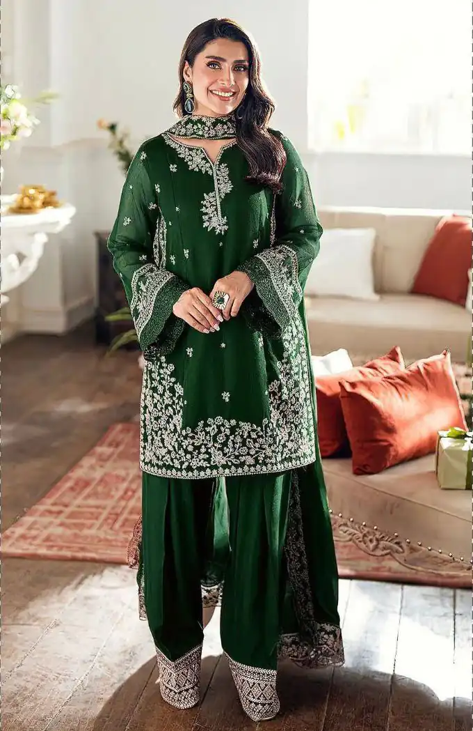 KF 1698 Green in French Crap Embroidery Work & Cut Work Salwar Suit . Introductory Price ₹2049. Delivery 4-6 Working Days. Shop now. | Jump Suits, Salwar suit, Casual Suits, Creative suits, Designer Suits, Palazzo Suits, Party Wear Suits, Patiala Suits, Straight Suits