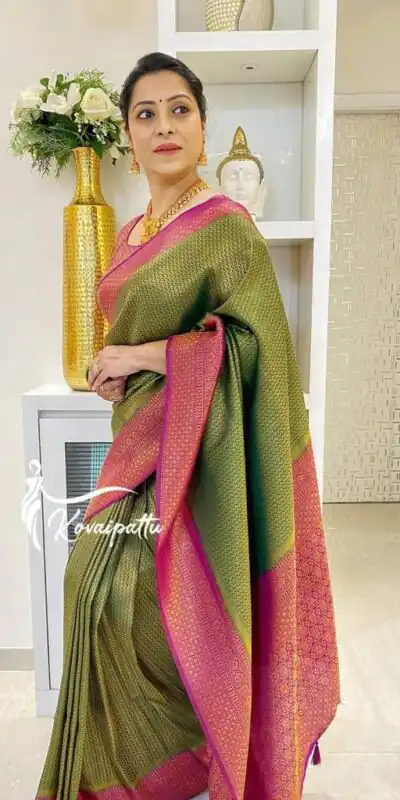 KPR 149 Green in Soft Lichi Silk Lace Work & Lace Border Saree. Affordable Price ₹1449. Delivery 4-6 Working Days. Shop now. | Designer Sarees, Sarees, Bollywood Sarees, Creative Sarees, Embroidered Sarees, Ethnic Saree, Modern Digital sarees, Party Wear Sarees