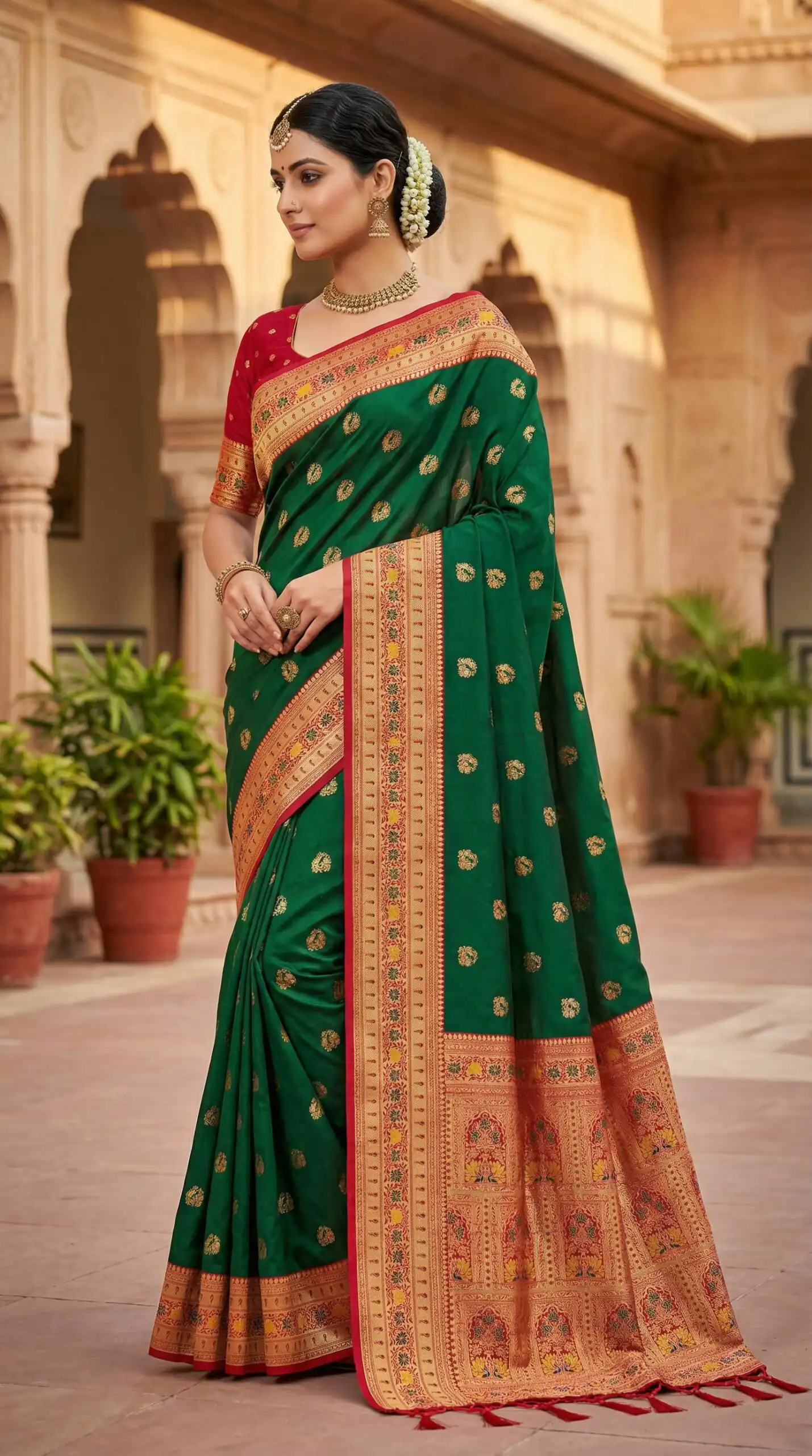MB 18 Green in Color Meenakari Zari Work & Lace Work Saree work. Exclusive Offer ₹2399. Delivery 4-6 Working Days. Shop now. | Designer Sarees, Sarees, Bollywood Sarees, Creative Sarees, Embroidered Sarees, Ethnic Saree, Modern Digital sarees, Party Wear Sarees