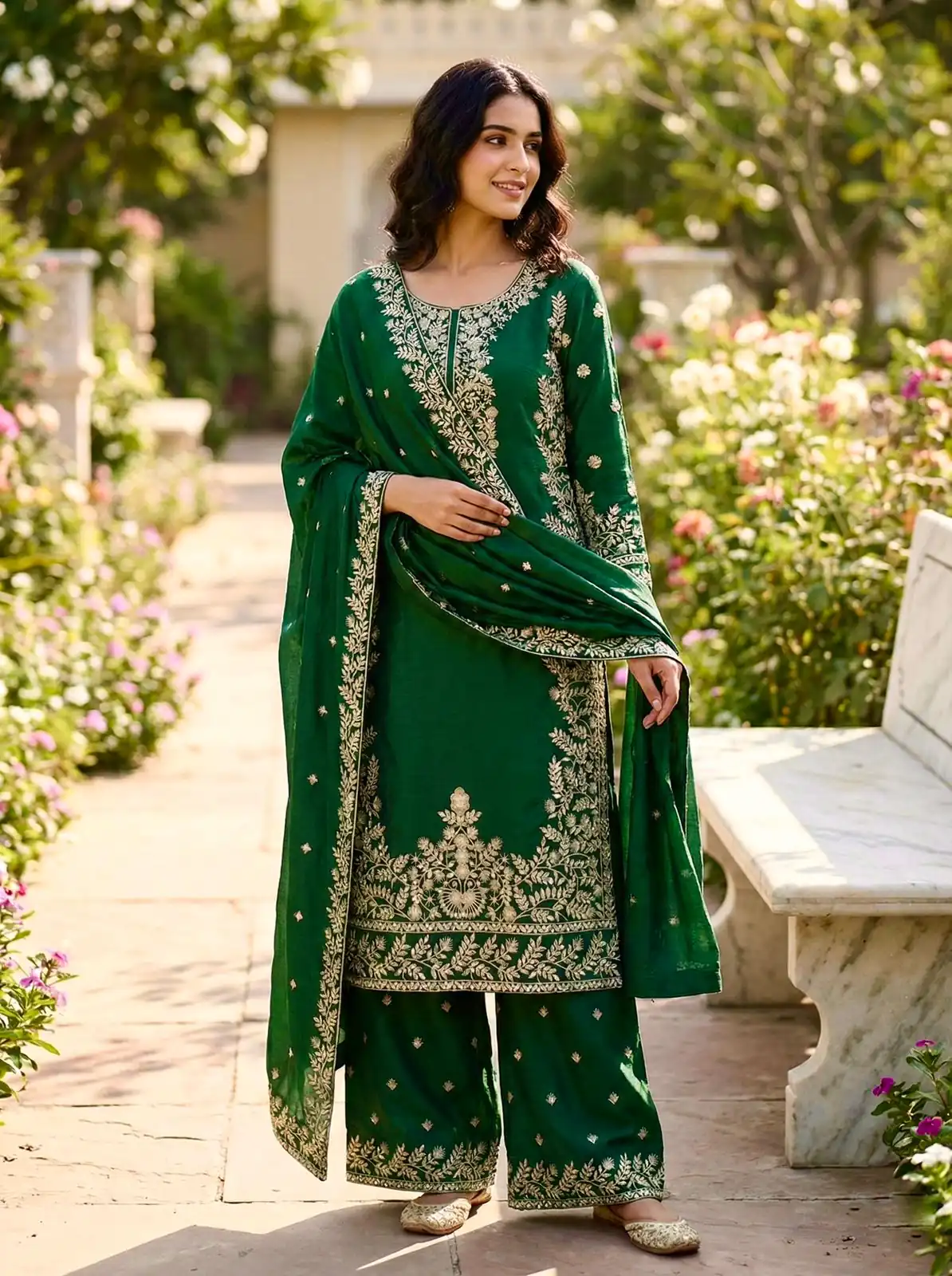 SRK 5316 Green Organza Silk Salwar Suit Perfect for Wedding, Party, Makar Sankranti, Eid, Durga Puja – . Affordable Price ₹2149. Delivery 4-6 Workin | Jump Suits, Salwar suit, Casual Suits, Creative suits, Designer Suits, Palazzo Suits, Party Wear Suits, Patiala Suits, Straight Suits