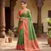 MB 6140 Green in Color Pochampalli Silk Lace Work & Zari Work Saree . Get it for ₹2049. Delivery 4-6 Working Days. Shop now. | Designer Sarees, Sarees, Bollywood Sarees, Creative Sarees, Embroidered Sarees, Ethnic Saree, Modern Digital sarees, Party Wear Sarees