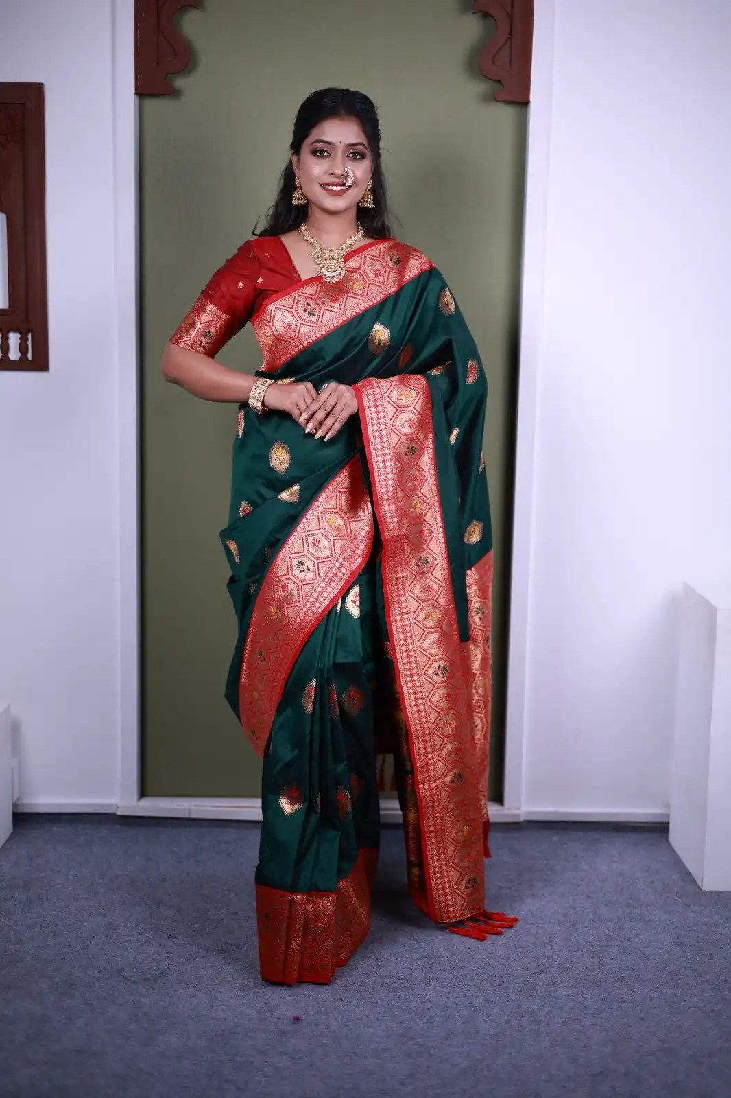 MB 22 Green Soft Paithani Silk Saree with Zari Work & Lace Work. Affordable Price ₹2399. Delivery 4-6 Working Days. Shop now. | Designer Sarees, Sarees, Bollywood Sarees, Creative Sarees, Embroidered Sarees, Ethnic Saree, Modern Digital sarees, Party Wear Sarees