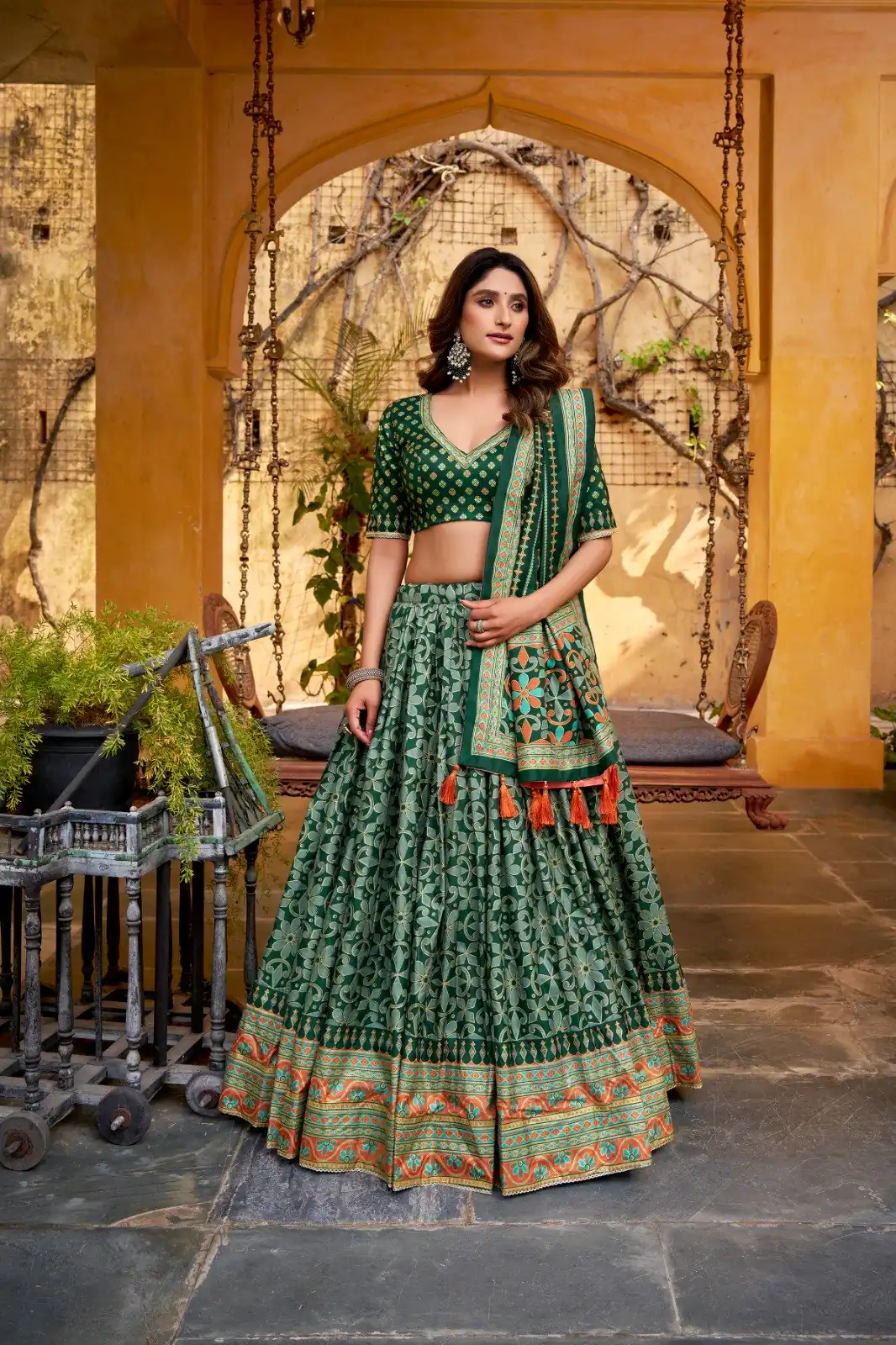 LNB 1201 Green Tasar Silk Lehenga Choli Perfect for Wedding, Party, Traditional Day, Sangeet, Housewarming – . Introductory Price ₹2499. Delivery 4- | Lehenga, Bollywood Lehenga, Creative Lehenga, Designer Lehenga, Embroidered Lehenga, Party Wear Lehenga