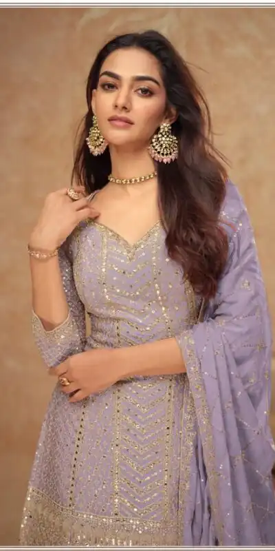 FC 7518 Lavender Chinon Salwar Suit Perfect for Wedding, Party, Diwali, Durga Puja, Temple Visit – . Festive Deal ₹3099. Delivery 4-6 Working Days. | Jump Suits, Tops & Bottoms, Track Suits, Salwar suit, Casual Suits, Creative suits, Designer Suits, Palazzo Suits, Party Wear Suits, Patiala Suits, Straight Suits, Trendy Wear