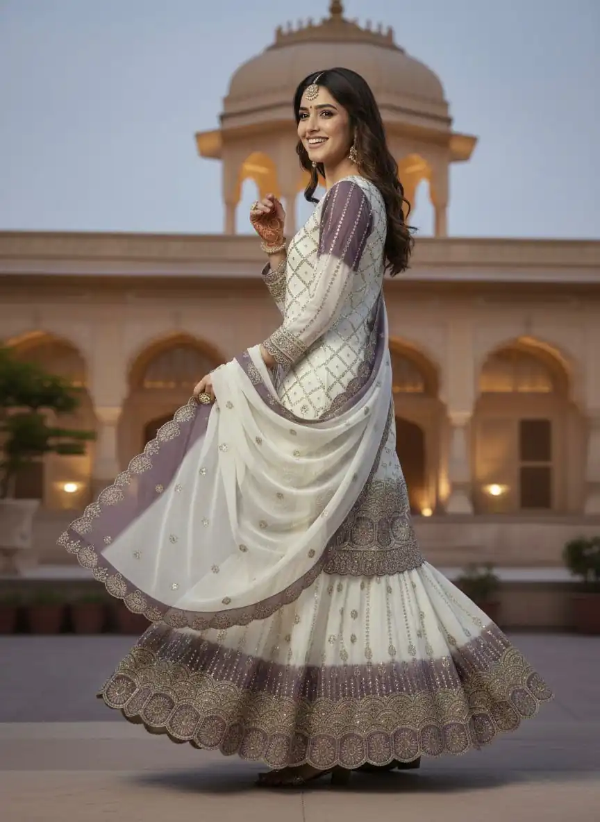 AD 223 Lavender Dual Tone Star Georgette Salwar Suit with Embroidery Work. Get it for ₹2399. Delivery 4-6 Working Days. Shop now. | Jump Suits, Salwar suit, Casual Suits, Creative suits, Designer Suits, Palazzo Suits, Party Wear Suits, Patiala Suits, Straight Suits