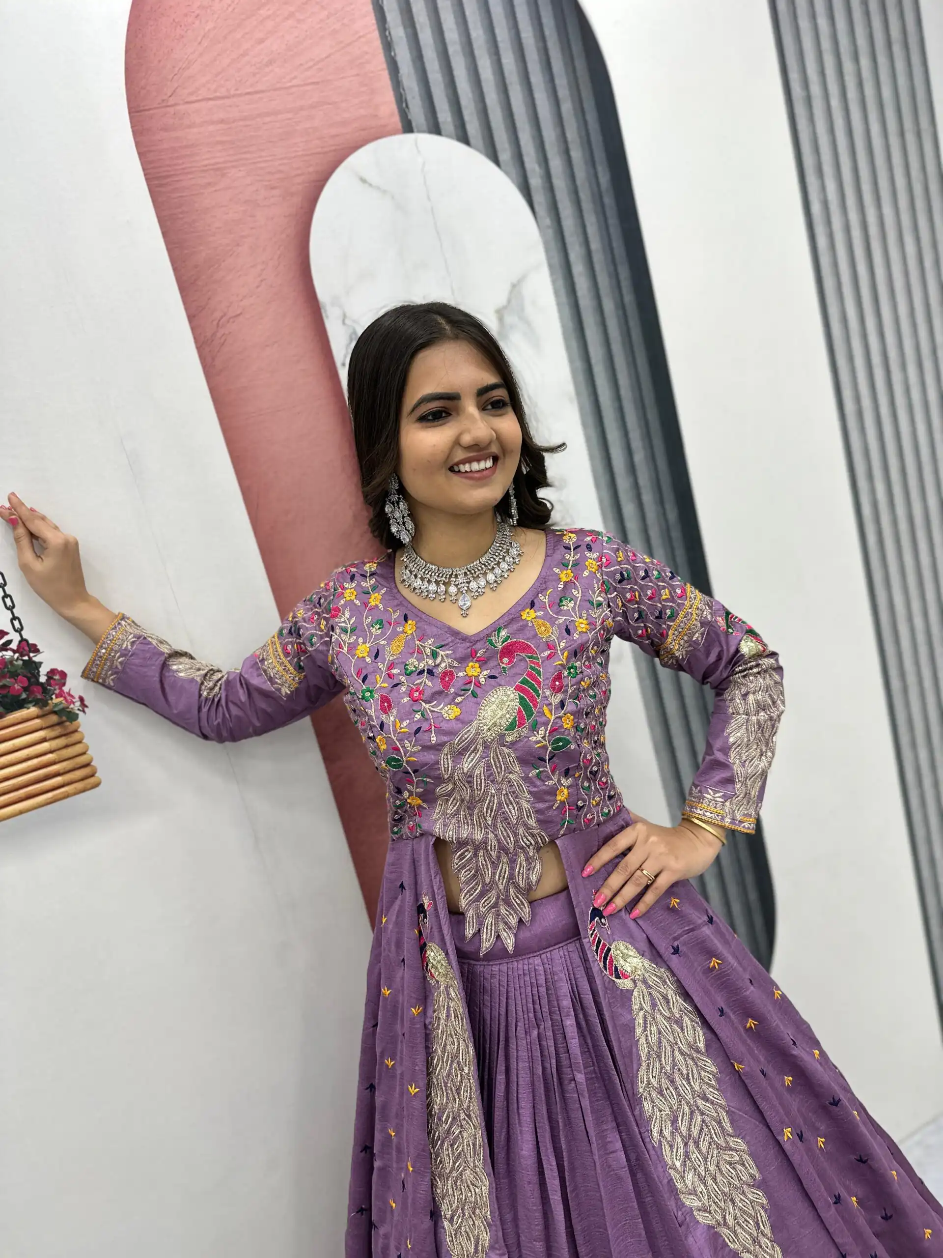 PC 528 Lavender Color Vichitra Sequence Work Lehenga Choli Designer Work. Grab it for ₹2649. Delivery 4-6 Working Days. Shop now. | Lehenga, Bollywood Lehenga, Creative Lehenga, Designer Lehenga, Embroidered Lehenga, Party Wear Lehenga