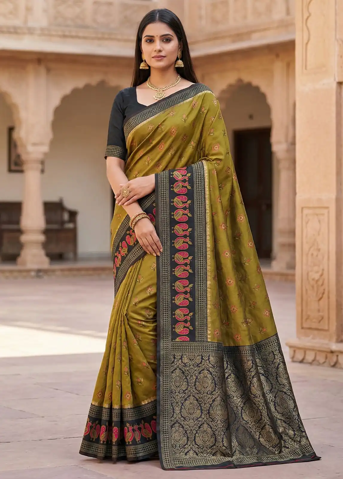 MB 6134 Mahandi in Color Pochampalli Silk Lace Work & Zari Work Saree . Get it for ₹2099. Delivery 4-6 Working Days. Shop now. | Designer Sarees, Sarees, Bollywood Sarees, Creative Sarees, Embroidered Sarees, Ethnic Saree, Modern Digital sarees, Party Wear Sarees