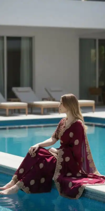 BT 442 Maroon in Fandy Satin Silk. Embroidery Work & Zari Work Saree Affordable Price ₹1999. Delivery 4-6 Working Days. Shop now. | Designer Sarees, Sarees, Bollywood Sarees, Creative Sarees, Embroidered Sarees, Ethnic Saree, Modern Digital sarees, Party Wear Sarees