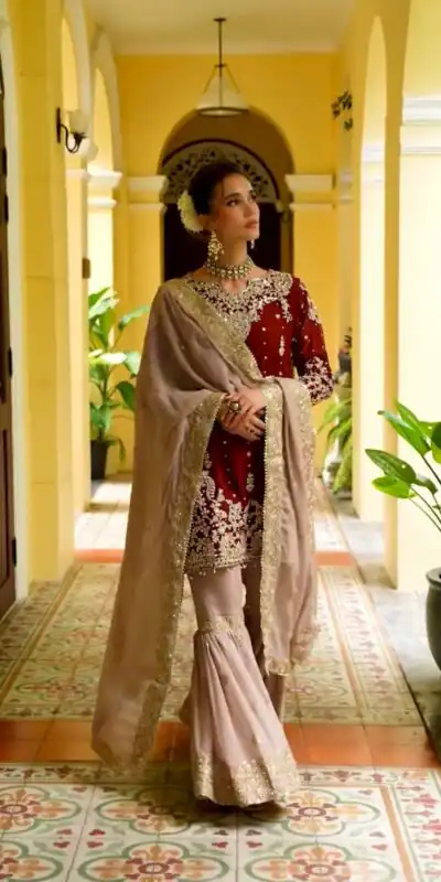 VLM 318 Maroon Fox Georgette Salwar Suit with Embroidery Work & Lace Work. Available at ₹2149 only. Delivery 4-6 Working Days. Shop now. | Jump Suits, Tops & Bottoms, Track Suits, Salwar suit, Casual Suits, Creative suits, Designer Suits, Palazzo Suits, Party Wear Suits, Patiala Suits, Straight Suits, Trendy Wear