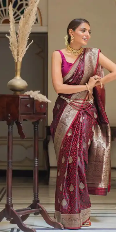 KPR 252 Maroon in Soft Lichi Silk Lace Work & Lace Border Saree. Affordable Price ₹1449. Delivery 4-6 Working Days. Shop now. | Designer Sarees, Sarees, Bollywood Sarees, Creative Sarees, Embroidered Sarees, Ethnic Saree, Modern Digital sarees, Party Wear Sarees