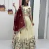 PC 491 Maroon Tissue Silk Lehenga Choli with Lace Work & Cut Work. Wedding, Party, Festive, Events Only 3249 Delivery 4-6 Working Days. Shop now. | Lehenga, Bollywood Lehenga, Creative Lehenga, Designer Lehenga, Embroidered Lehenga, Party Wear Lehenga