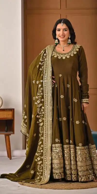 ND 5055 Mehandi NC Vichitra Silk Salwar Suit with Embroidery Work. Special Price ₹3149. Delivery 4-6 Working Days. Shop now. | Jump Suits, Salwar suit, Casual Suits, Creative suits, Designer Suits, Palazzo Suits, Party Wear Suits, Patiala Suits, Straight Suits