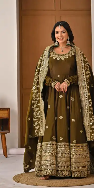 ND 5055 Mehandi NC Vichitra Silk Salwar Suit with Embroidery Work. Special Price ₹3149. Delivery 4-6 Working Days. Shop now. | Jump Suits, Salwar suit, Casual Suits, Creative suits, Designer Suits, Palazzo Suits, Party Wear Suits, Patiala Suits, Straight Suits