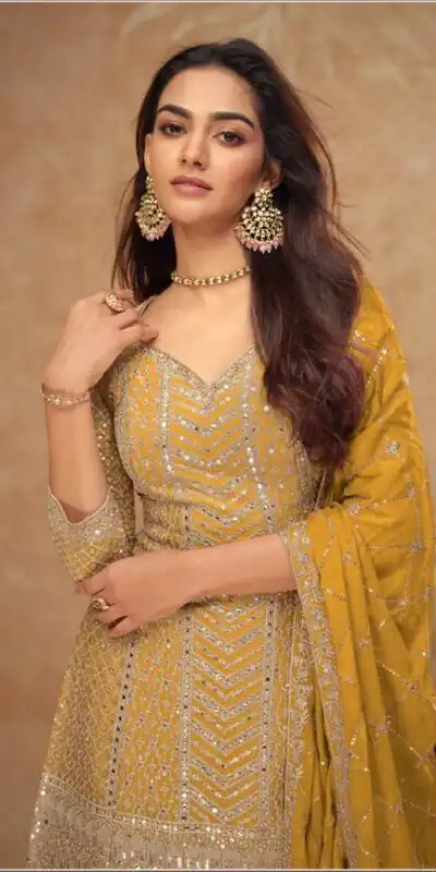 FC 7518 Mustered Chinon Salwar Suit Perfect for Wedding, Party, Diwali, Durga Puja, Temple Visit – . Festive Deal ₹3099. Delivery 4-6 Working Days. | Jump Suits, Tops & Bottoms, Track Suits, Salwar suit, Casual Suits, Creative suits, Designer Suits, Palazzo Suits, Party Wear Suits, Patiala Suits, Straight Suits, Trendy Wear