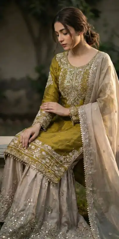 SR 1694 Mustered Organza Silk Salwar Suit with Embroidery Work & Lace Work. Exclusive Offer ₹1999. Delivery 4-6 Working Days. Shop now. | Jump Suits, Salwar suit, Casual Suits, Creative suits, Designer Suits, Palazzo Suits, Party Wear Suits, Patiala Suits, Straight Suits