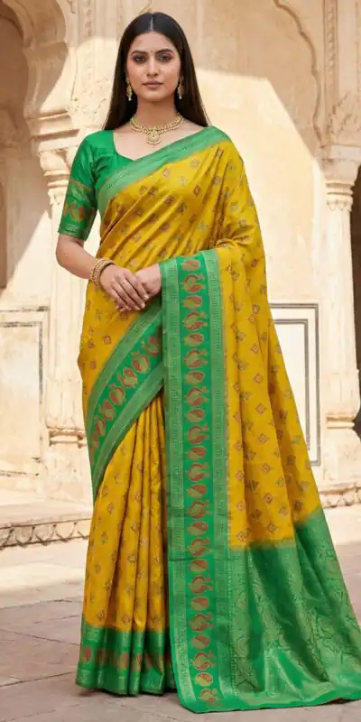 MB 6134 Mustered in Color Pochampalli Silk Lace Work & Zari Work Saree . Get it for ₹2099. Delivery 4-6 Working Days. Shop now. | Designer Sarees, Sarees, Bollywood Sarees, Creative Sarees, Embroidered Sarees, Ethnic Saree, Modern Digital sarees, Party Wear Sarees