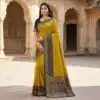 MB 6140 Mustered in Color Pochampalli Silk Lace Work & Zari Work Saree . Get it for ₹2049. Delivery 4-6 Working Days. Shop now. | Designer Sarees, Sarees, Bollywood Sarees, Creative Sarees, Embroidered Sarees, Ethnic Saree, Modern Digital sarees, Party Wear Sarees