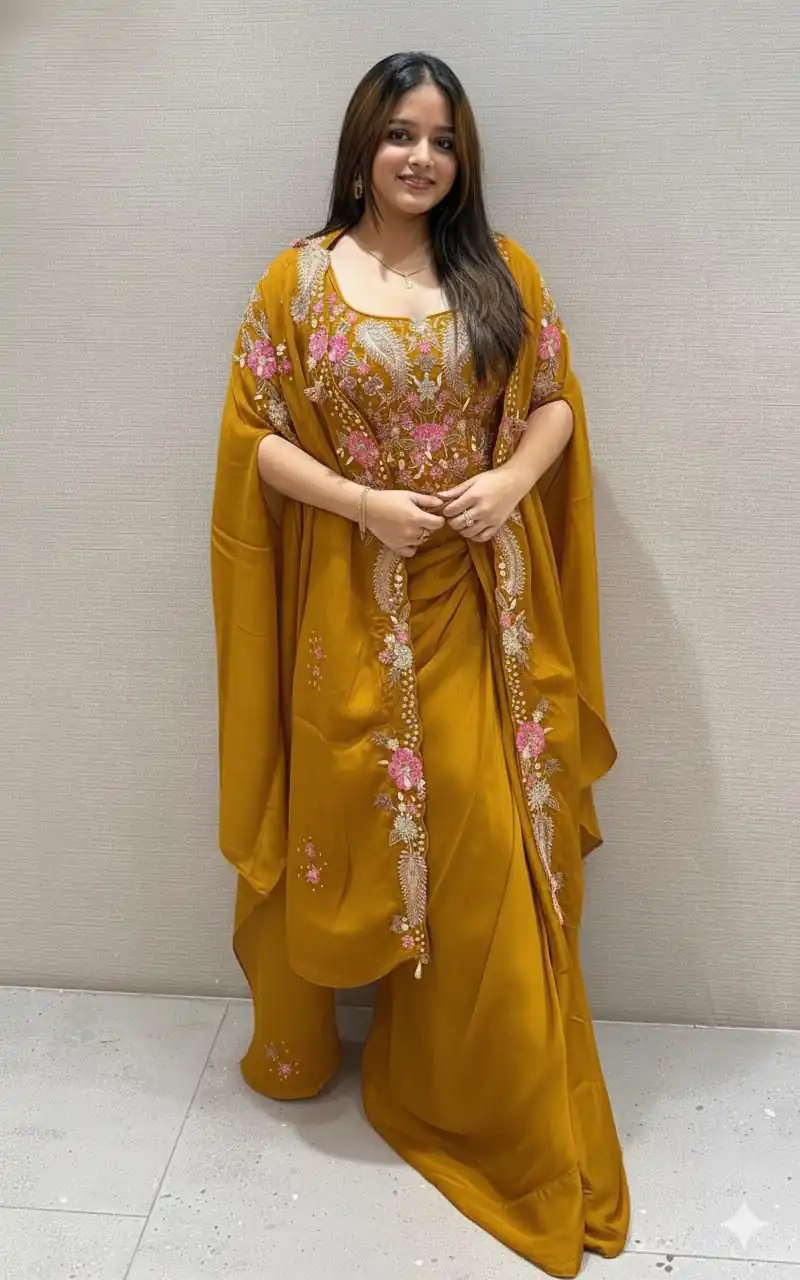 BE 425 Mustered Color Rangoli Silk Dhoti Suit with Embroidery Work. Best Price ₹1999. Delivery 4-6 Working Days. Shop now. | Jump Suits, Salwar suit, Casual Suits, Creative suits, Designer Suits, Palazzo Suits, Party Wear Suits, Patiala Suits, Straight Suits