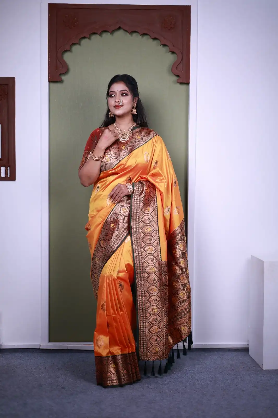 MB 22 Mustered Soft Paithani Silk Saree with Zari Work & Lace Work. Affordable Price ₹2399. Delivery 4-6 Working Days. Shop now. | Designer Sarees, Sarees, Bollywood Sarees, Creative Sarees, Embroidered Sarees, Ethnic Saree, Modern Digital sarees, Party Wear Sarees