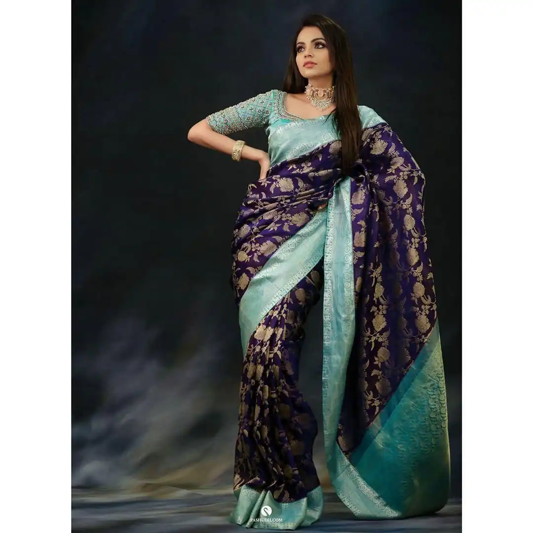 LKP 1071 Navy Blue in Soft Lichi Silk ace Border & Lace Work Saree . Exclusive Offer ₹1449. Delivery 4-6 Working Days. Shop now. | Designer Sarees, Sarees, Bollywood Sarees, Creative Sarees, Embroidered Sarees, Ethnic Saree, Modern Digital sarees, Party Wear Sarees
