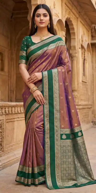 MB 3324 Onion in Color Banarasi Silk Zari Work & Lace Work Saree . Now at just ₹1949. Delivery 4-6 Working Days. Shop now. | Designer Sarees, Sarees, Bollywood Sarees, Creative Sarees, Embroidered Sarees, Ethnic Saree, Modern Digital sarees, Party Wear Sarees
