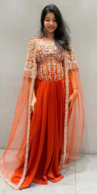 BB 45 Orange in Net Silk Sequins Work & Embroidery Work Dhoti Suit . Now at just ₹2399. Delivery 4-6 Working Days. Shop now. | Jump Suits, Salwar suit, Casual Suits, Creative suits, Designer Suits, Palazzo Suits, Party Wear Suits, Patiala Suits, Straight Suits
