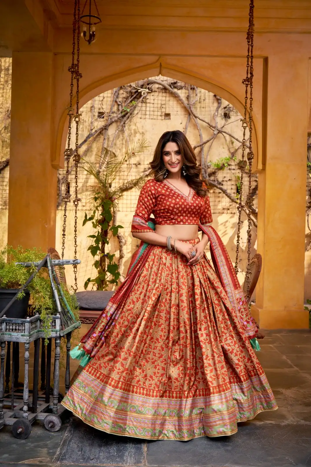 LNB 1201 Orange Tasar Silk Lehenga Choli Perfect for Wedding, Party, Traditional Day, Sangeet, Housewarming – . Introductory Price ₹2499. Delivery 4- | Lehenga, Bollywood Lehenga, Creative Lehenga, Designer Lehenga, Embroidered Lehenga, Party Wear Lehenga