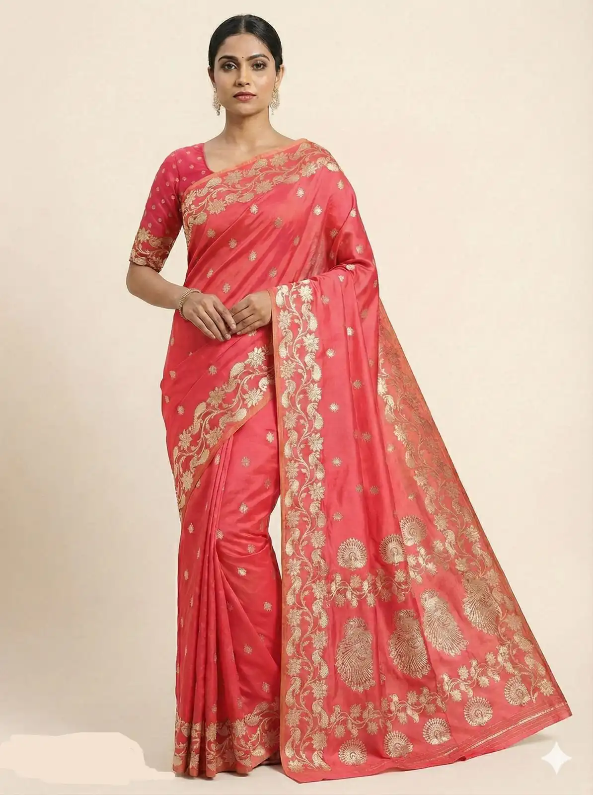 MB 213 Peach Color Zari Work & Lace Work Saree in Banarasi Soft. Grab it for ₹1899. Delivery 4-6 Working Days .Online Shop now. | Designer Sarees, Sarees, Bollywood Sarees, Creative Sarees, Embroidered Sarees, Ethnic Saree, Modern Digital sarees, Party Wear Sarees