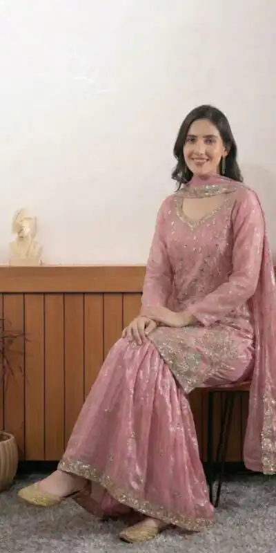 BE 440 Peach Fendy Salwar Suit With Embroidery Work & Bead Work. Exclusive Offer ₹2399. Delivery 4-6 Working Days. Shop now. | Jump Suits, Salwar suit, Casual Suits, Creative suits, Designer Suits, Palazzo Suits, Party Wear Suits, Patiala Suits, Straight Suits