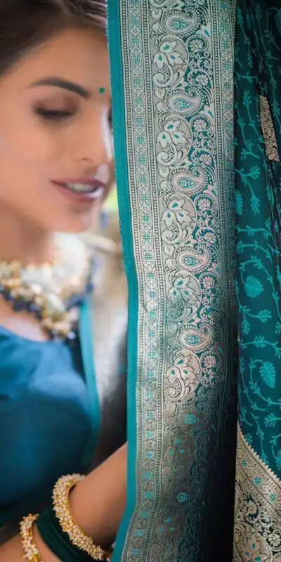 KPR 252 Peacock Blue in Soft Lichi Silk Lace Work & Lace Border Saree. Affordable Price ₹1449. Delivery 4-6 Working Days. Shop now. | Designer Sarees, Sarees, Bollywood Sarees, Creative Sarees, Embroidered Sarees, Ethnic Saree, Modern Digital sarees, Party Wear Sarees