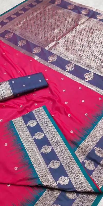 MB 188 Pink in Banarasi Silk Zari Work & Lace Work Saree .Wedding, Party, Festive, Events, Now at just ₹2049. Delivery 4-6 Working Days. Shop now. | Designer Sarees, Sarees, Bollywood Sarees, Creative Sarees, Embroidered Sarees, Ethnic Saree, Modern Digital sarees, Party Wear Sarees