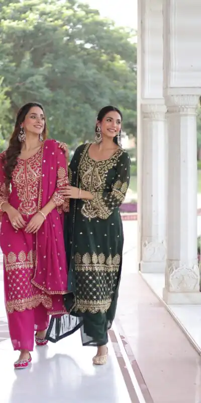 KA 1219 Pink Faux Blooming Salwar SuitPerfect for Wedding, Party, Pongal, Baisakhi, Housewarming – . Now at just ₹2149. Delivery 4-6 Working Days. | Jump Suits, Salwar suit, Casual Suits, Creative suits, Designer Suits, Palazzo Suits, Party Wear Suits, Patiala Suits, Straight Suits