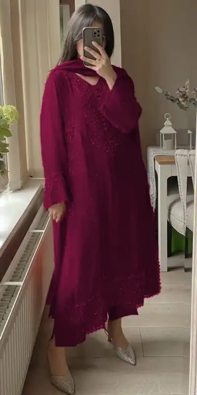LG 2002 Pink Georgette With Embroidery Work Salwar Suit . Wedding, Party, Festive, Events, Affordable Price ₹1999. Delivery 4-6 Working Days. Shop now. | Jump Suits, Tops & Bottoms, Track Suits, Salwar suit, Casual Suits, Creative suits, Designer Suits, Palazzo Suits, Party Wear Suits, Patiala Suits, Straight Suits, Trendy Wear