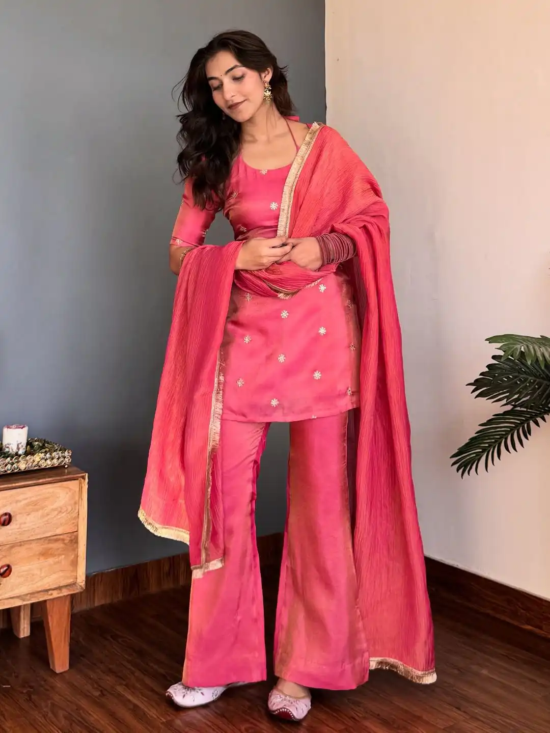 VLM 317 Pink NC Silk Salwar Suit with Lace Work & Embroidery Work. Festive Deal ₹1949. Delivery 4-6 Working Days. Shop now. | Jump Suits, Tops & Bottoms, Track Suits, Salwar suit, Casual Suits, Creative suits, Designer Suits, Palazzo Suits, Party Wear Suits, Patiala Suits, Straight Suits, Trendy Wear