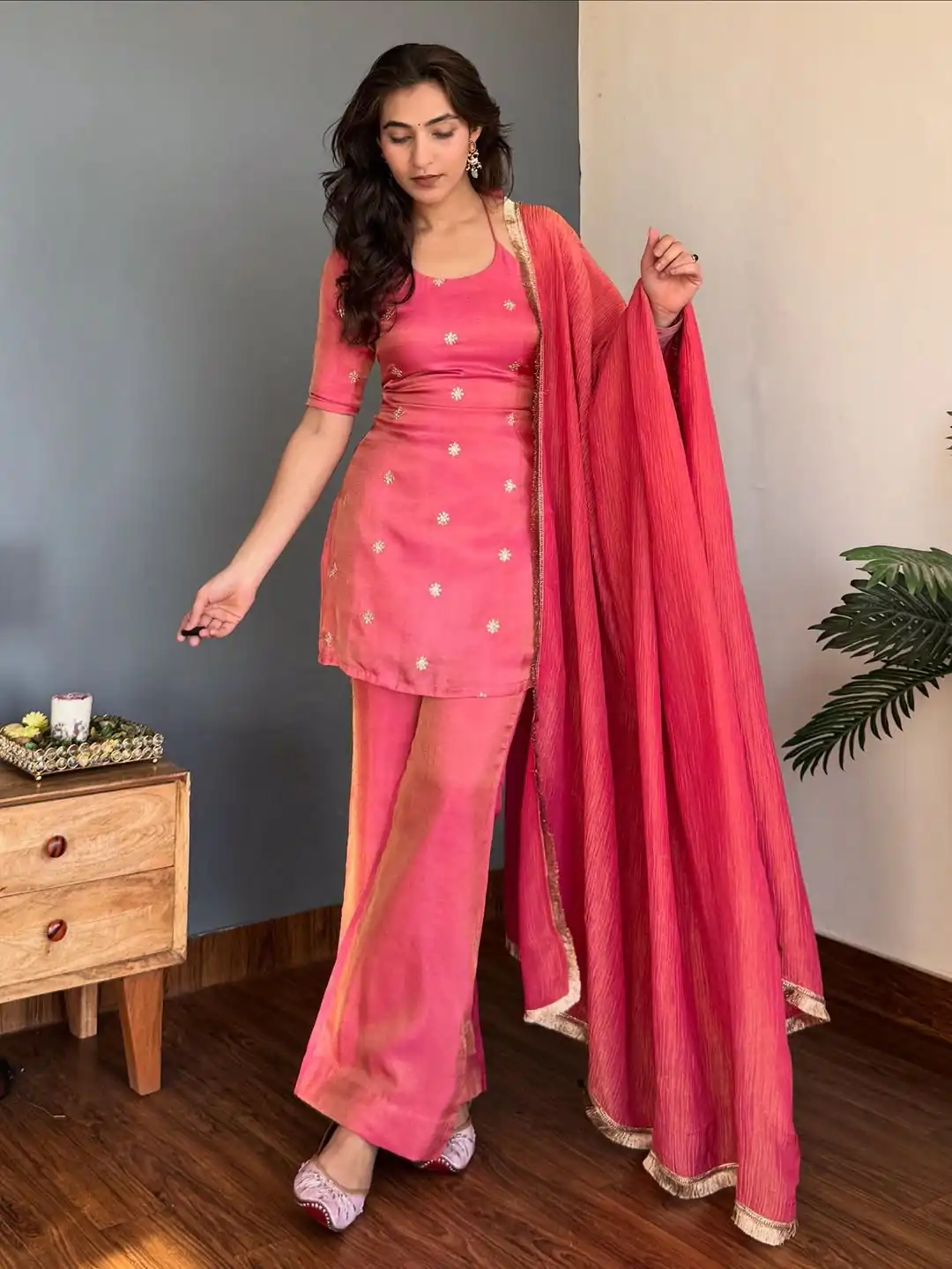 VLM 317 Pink NC Silk Salwar Suit with Lace Work & Embroidery Work. Festive Deal ₹1949. Delivery 4-6 Working Days. Shop now. | Jump Suits, Tops & Bottoms, Track Suits, Salwar suit, Casual Suits, Creative suits, Designer Suits, Palazzo Suits, Party Wear Suits, Patiala Suits, Straight Suits, Trendy Wear