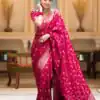 KPR 208 Pink in Color Soft Lichi Silk Designer Work Saree . Available at ₹1399 only. Delivery 4-6 Working Days. Shop now. | Designer Sarees, Sarees, Bollywood Sarees, Creative Sarees, Embroidered Sarees, Ethnic Saree, Modern Digital sarees, Party Wear Sarees