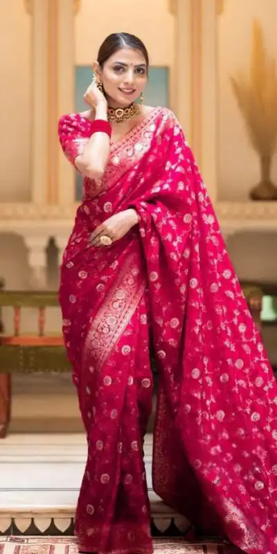 KPR 208 Pink in Color Soft Lichi Silk Designer Work Saree . Available at ₹1399 only. Delivery 4-6 Working Days. Shop now. | Designer Sarees, Sarees, Bollywood Sarees, Creative Sarees, Embroidered Sarees, Ethnic Saree, Modern Digital sarees, Party Wear Sarees