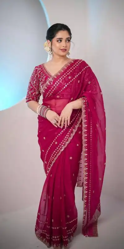 JR 664 Pink in Soft Space Silk Zari Work & Embroidery Work Saree. Available at ₹1949 only. Delivery 4-6 Working Days. Shop now. | Designer Sarees, Sarees, Bollywood Sarees, Creative Sarees, Embroidered Sarees, Ethnic Saree, Modern Digital sarees, Party Wear Sarees