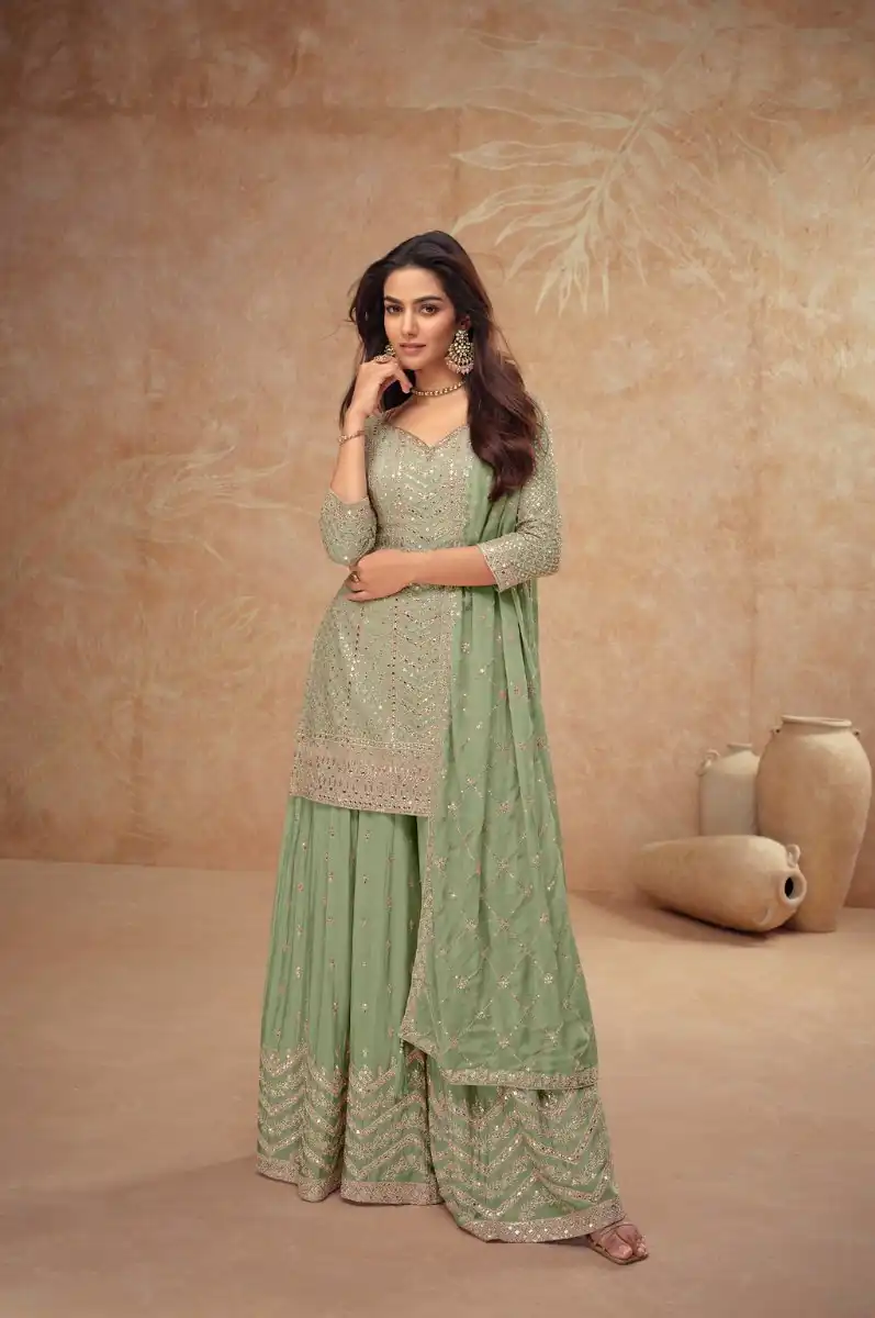 FC 7518 Pista Chinon Salwar Suit Perfect for Wedding, Party, Diwali, Durga Puja, Temple Visit – . Festive Deal ₹3099. Delivery 4-6 Working Days. | Jump Suits, Tops & Bottoms, Track Suits, Salwar suit, Casual Suits, Creative suits, Designer Suits, Palazzo Suits, Party Wear Suits, Patiala Suits, Straight Suits, Trendy Wear