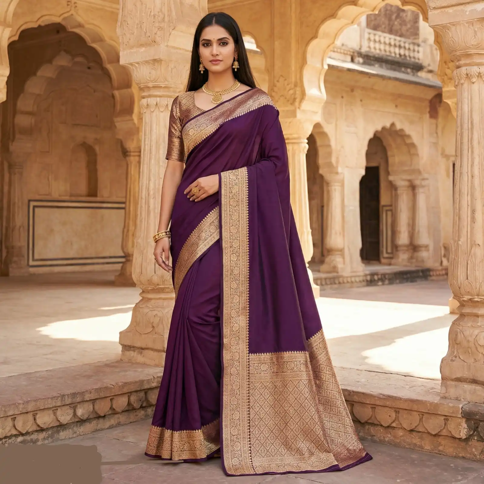 MB 3322 Purple in Color Banarasi Silk Zari Work & Lace Work Saree . Now at just ₹1899. Delivery 4-6 Working Days. Shop now. | Designer Sarees, Sarees, Bollywood Sarees, Creative Sarees, Embroidered Sarees, Ethnic Saree, Modern Digital sarees, Party Wear Sarees