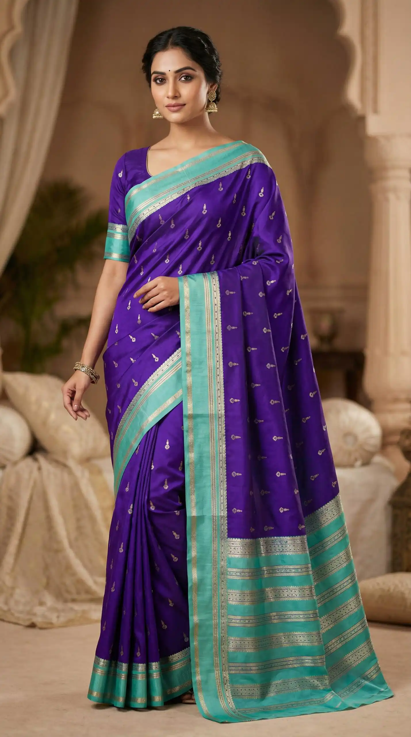 MB 3325 Purple in Color Banarasi Silk Zari Work & Lace Work Saree . Now at just ₹1949. Delivery 4-6 Working Days. Shop now. | Designer Sarees, Sarees, Bollywood Sarees, Creative Sarees, Embroidered Sarees, Ethnic Saree, Modern Digital sarees, Party Wear Sarees