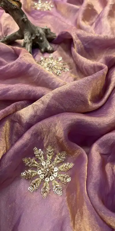 BT 3142 Purple Fandy Satin Silk Saree Perfect for Wedding, Party, Karwa Chauth, Reception, Pooja – . Festive Deal ₹1999. Delivery 4-6 Working Days. | Designer Sarees, Sarees, Bollywood Sarees, Creative Sarees, Embroidered Sarees, Ethnic Saree, Modern Digital sarees, Party Wear Sarees