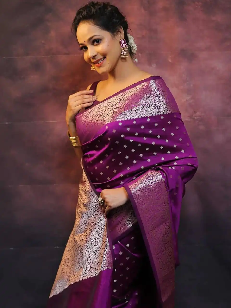 KPR 218 Purple in Soft Lichi Silk Lace Border & Lace Work Saree . Exclusive Offer ₹1349. Delivery 4-6 Working Days. Shop now. | Designer Sarees, Sarees, Bollywood Sarees, Creative Sarees, Embroidered Sarees, Ethnic Saree, Modern Digital sarees, Party Wear Sarees