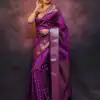 KPR 218 Purple in Soft Lichi Silk Lace Border & Lace Work Saree . Exclusive Offer ₹1349. Delivery 4-6 Working Days. Shop now. | Designer Sarees, Sarees, Bollywood Sarees, Creative Sarees, Embroidered Sarees, Ethnic Saree, Modern Digital sarees, Party Wear Sarees
