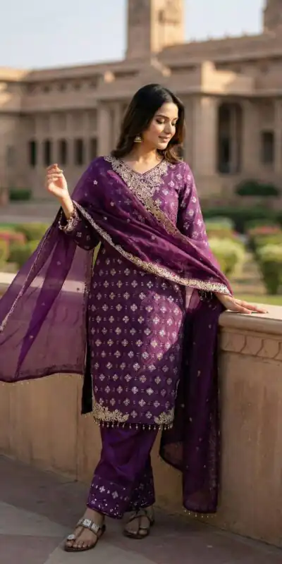 ZSR 3158 Purple in Organza Silk Lace Work & Embroidery Work Salwar Suit . Get it for ₹2399. Delivery 4-6 Working Days. Shop now. | Jump Suits, Salwar suit, Casual Suits, Creative suits, Designer Suits, Palazzo Suits, Party Wear Suits, Patiala Suits, Straight Suits
