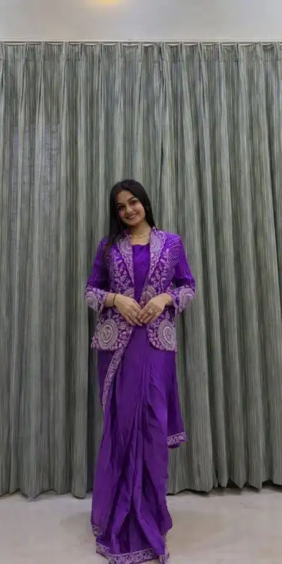 BB 49 Purple in Rangoli Silk Embroidery Work Saree . Wedding, Party, Festive, Events, Get it for ₹2099. Delivery 4-6 Working Days. Shop now. | Designer Sarees, Sarees, Bollywood Sarees, Creative Sarees, Embroidered Sarees, Ethnic Saree, Modern Digital sarees, Party Wear Sarees