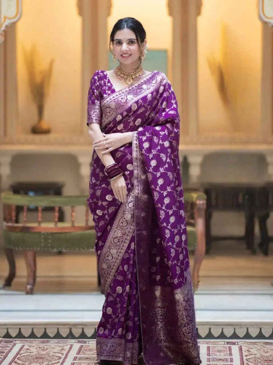 KPR 208 Purple in Color Soft Lichi Silk Designer Work Saree . Available at ₹1399 only. Delivery 4-6 Working Days. Shop now. | Designer Sarees, Sarees, Bollywood Sarees, Creative Sarees, Embroidered Sarees, Ethnic Saree, Modern Digital sarees, Party Wear Sarees