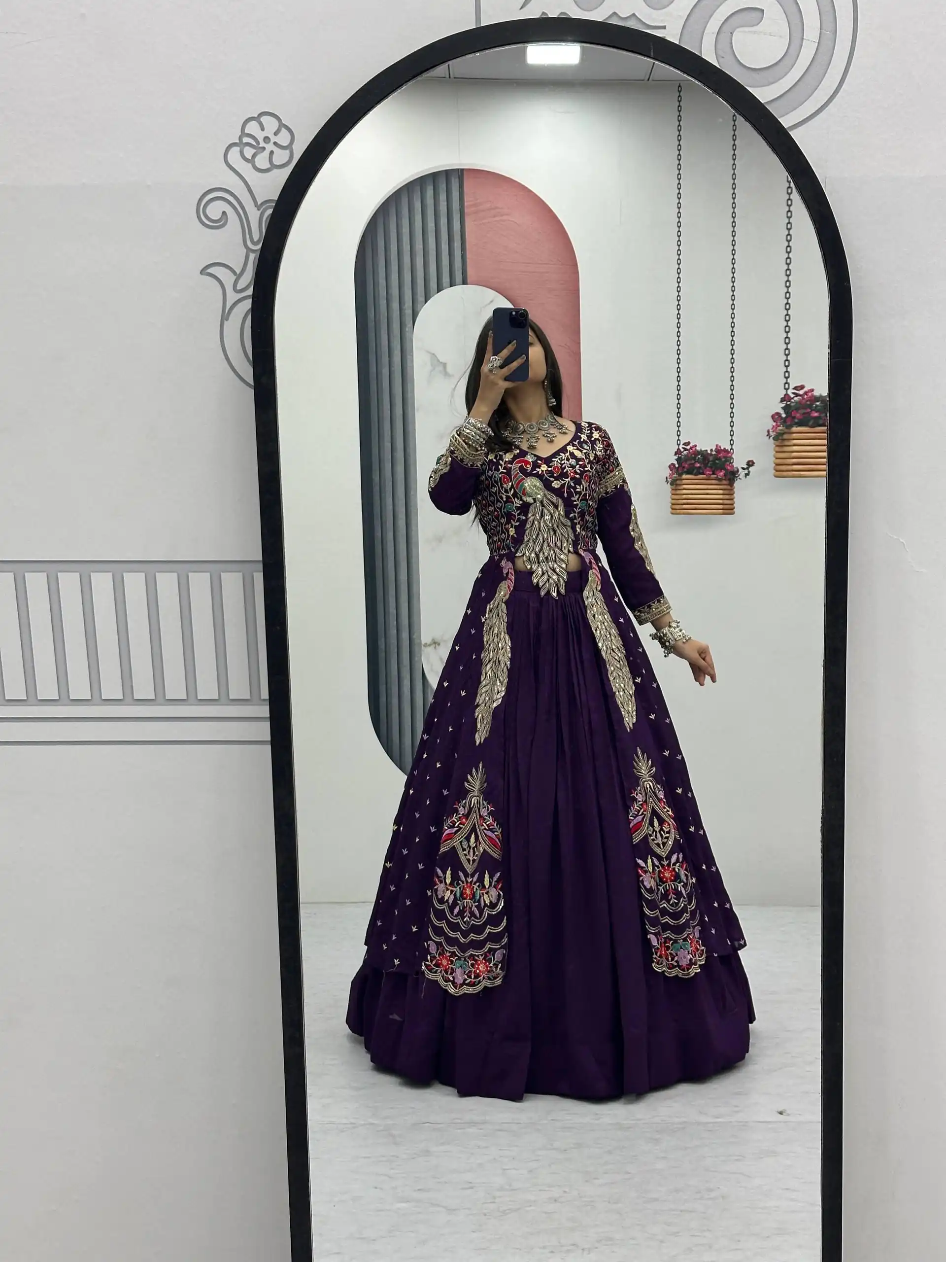 PC 528 Purple Color Vichitra Sequence Work Lehenga Choli Designer Work. Grab it for ₹2649. Delivery 4-6 Working Days. Shop now. | Lehenga, Bollywood Lehenga, Creative Lehenga, Designer Lehenga, Embroidered Lehenga, Party Wear Lehenga