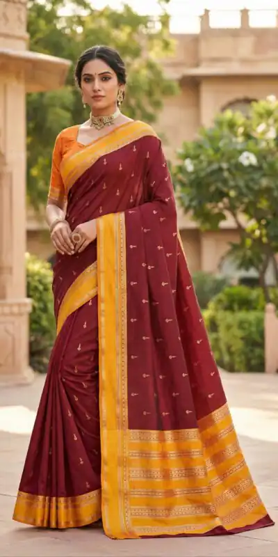 MB 3325 Red in Color Banarasi Silk Zari Work & Lace Work Saree . Online Now at just ₹1949. Delivery 4-6 Working Days. Shop now. | Designer Sarees, Sarees, Bollywood Sarees, Creative Sarees, Embroidered Sarees, Ethnic Saree, Modern Digital sarees, Party Wear Sarees