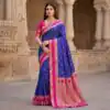MB 3324 Royal Blue in Color Banarasi Silk Zari Work & Lace Work Saree . Now at just ₹1949. Delivery 4-6 Working Days. Shop now. | Designer Sarees, Sarees, Bollywood Sarees, Creative Sarees, Embroidered Sarees, Ethnic Saree, Modern Digital sarees, Party Wear Sarees